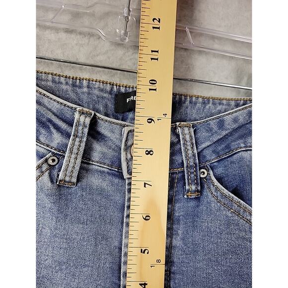 Fire & Rain Blue Denim Wide Leg Cargo Jeans Junior Women's 1 Stretch - Picture 10 of 13